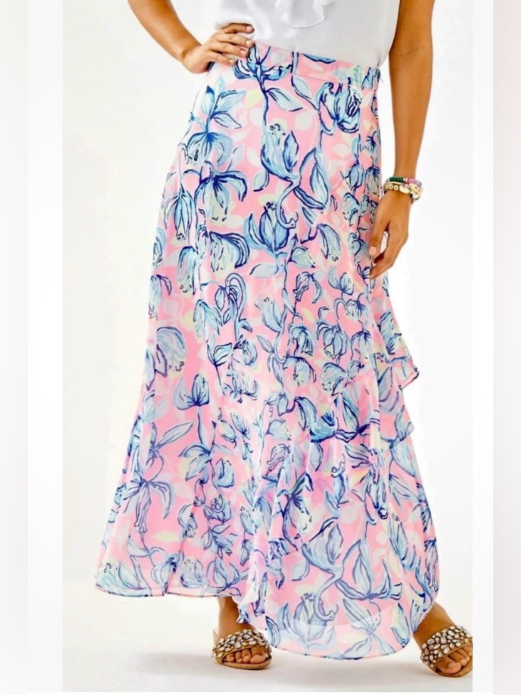 Lilly Pulitzer Agnes Skirt Chasing The Sun Print Size 6 Nwt